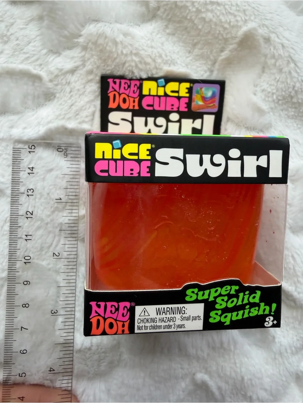 🧡❤️💛✨ **NIB – RARE NEEDOH NICE CUBE SWIRL ORANGE, RED & YELLOW!** ✨💛❤️🧡